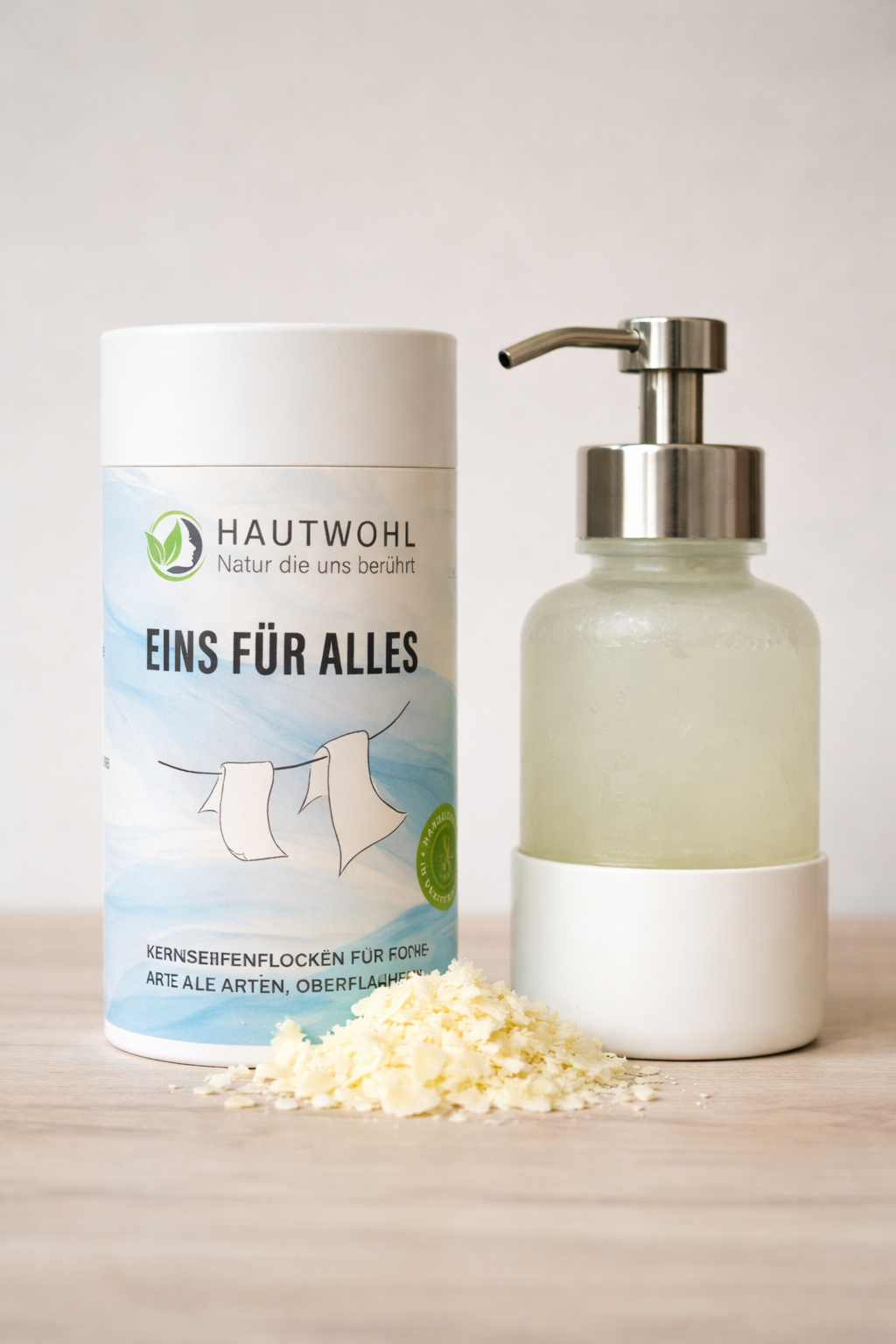 Schaumpumper und Kernseife